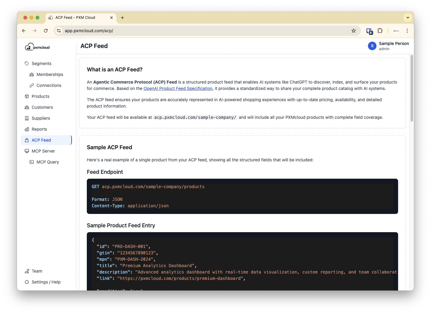 Agentic Commerce Screenshot